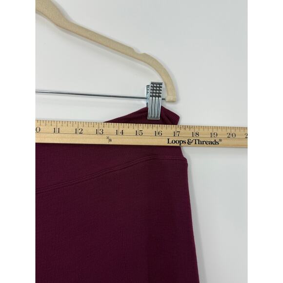 Athleta Well Rested Rib Sleep Wide Leg Pants Women XL Purple Stretch Light Soft - Picture 8 of 12